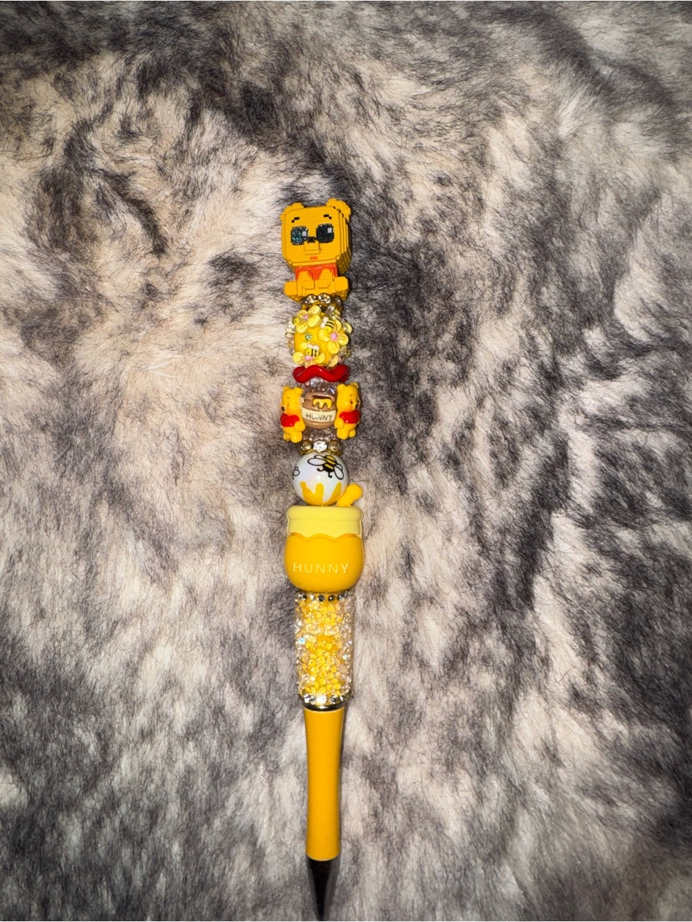 Yellow Winnie the Pooh Doorable Decorative Pen - Hunny Design